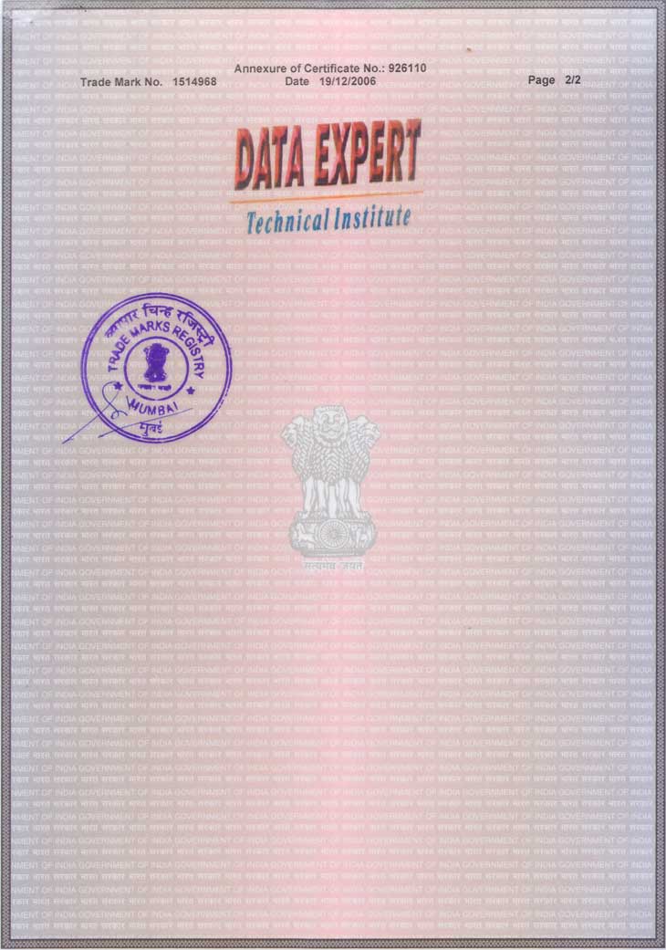 Trade Marks Certificate